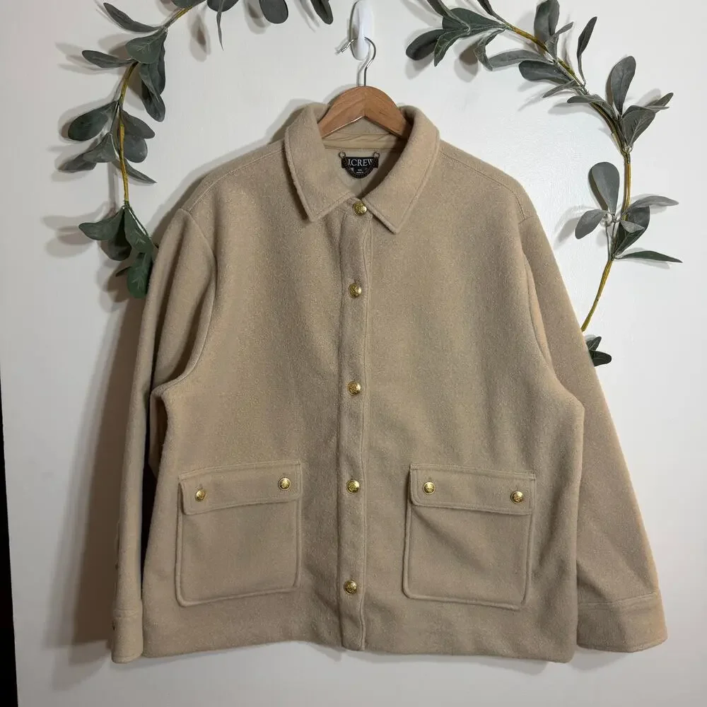 NWT J.Crew Tan Shacket